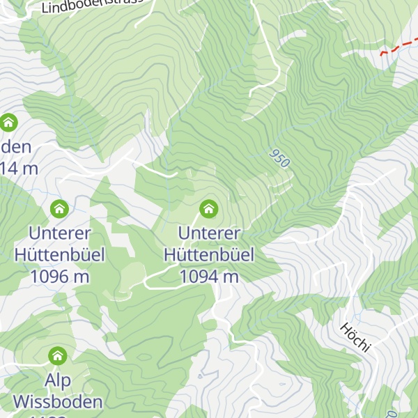 Map of Unterer Hüttenbüel