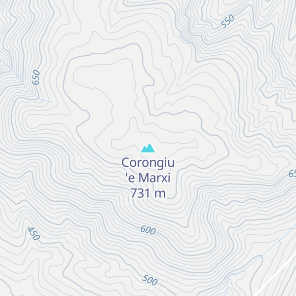 Map of Corongiu 'e Marxi