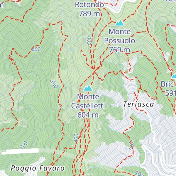 Map of Monte Castelletti