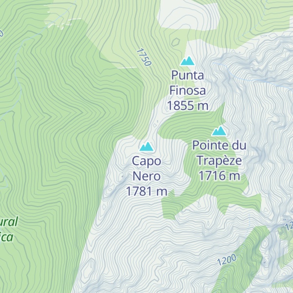 Map of Capo Nero