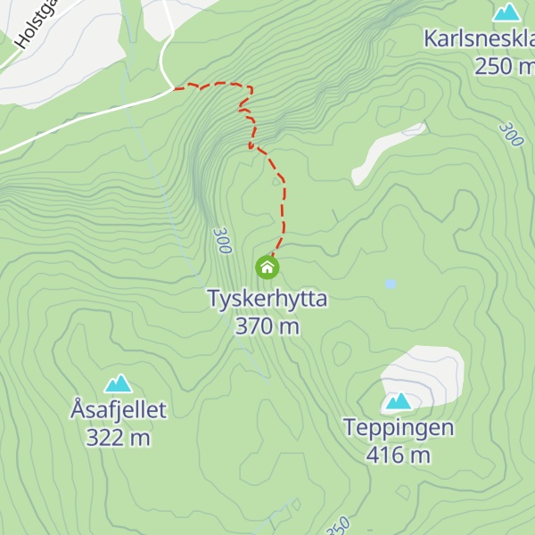 Map of Tyskerhytta