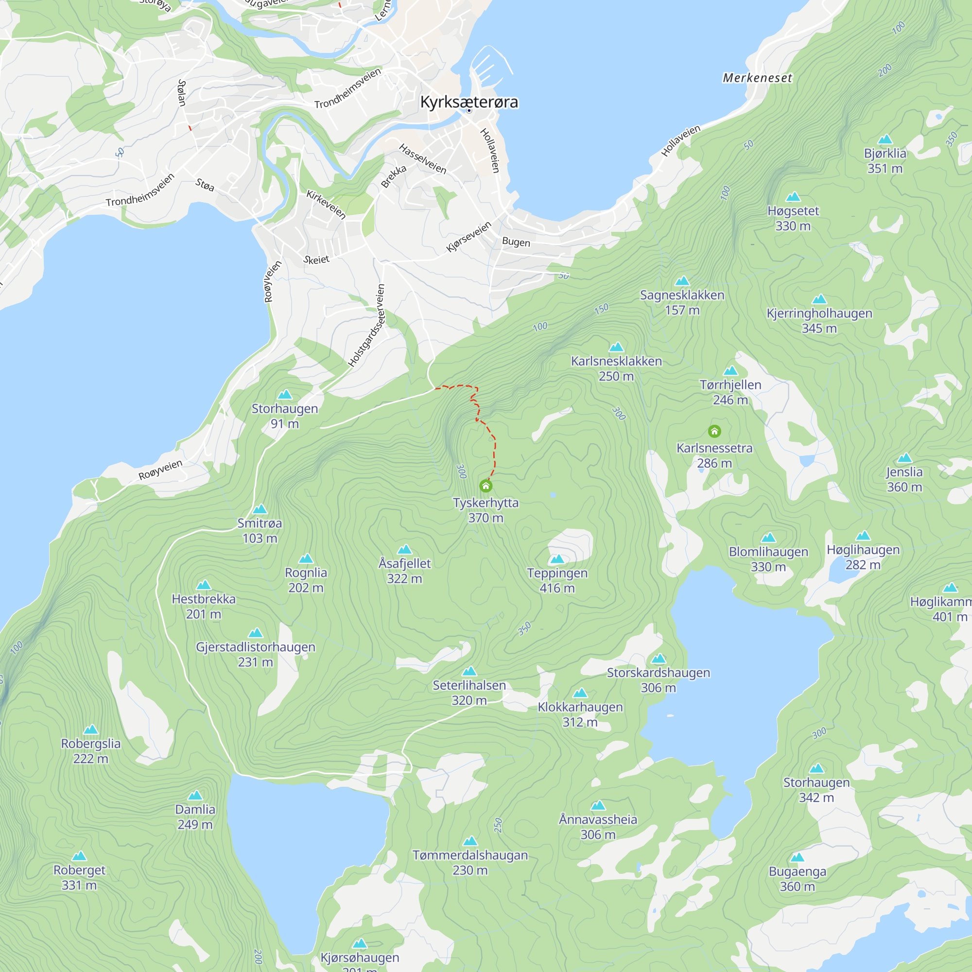 Tyskerhytta map
