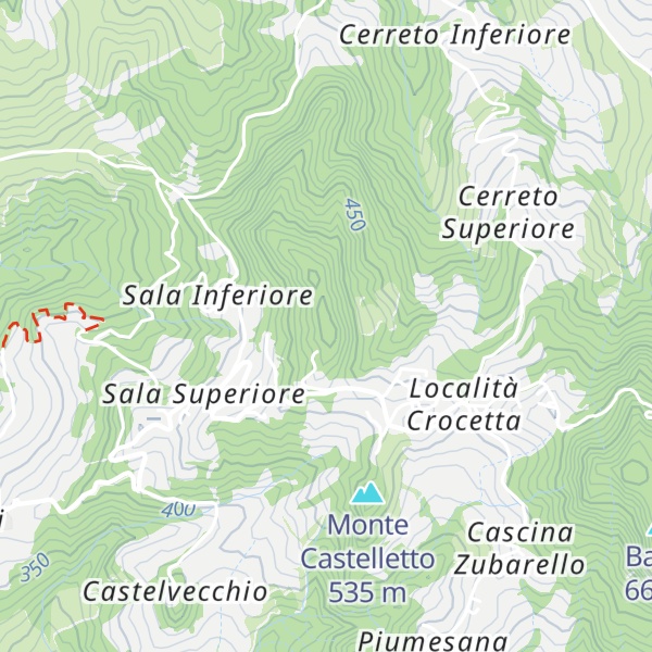 Map of Monte Treno