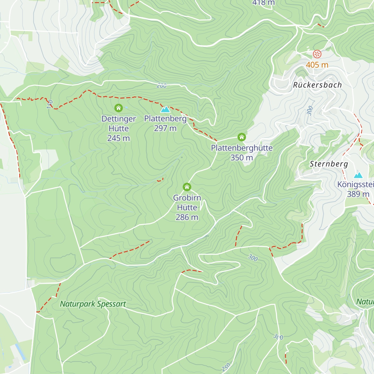 Grobirn Hütte map
