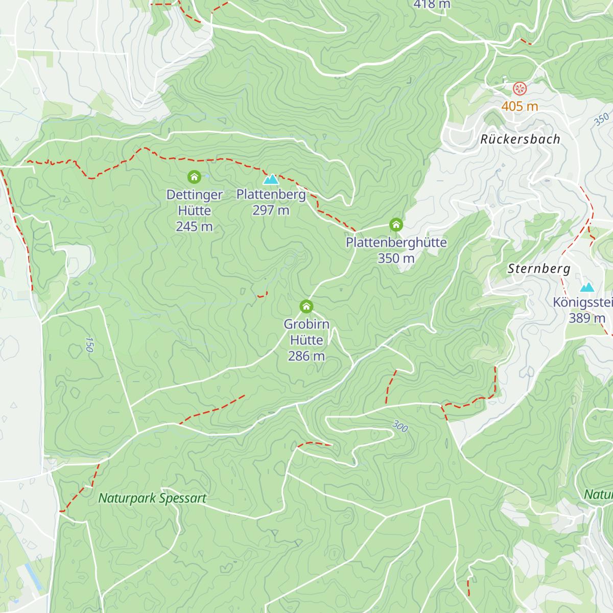 Grobirn Hütte map