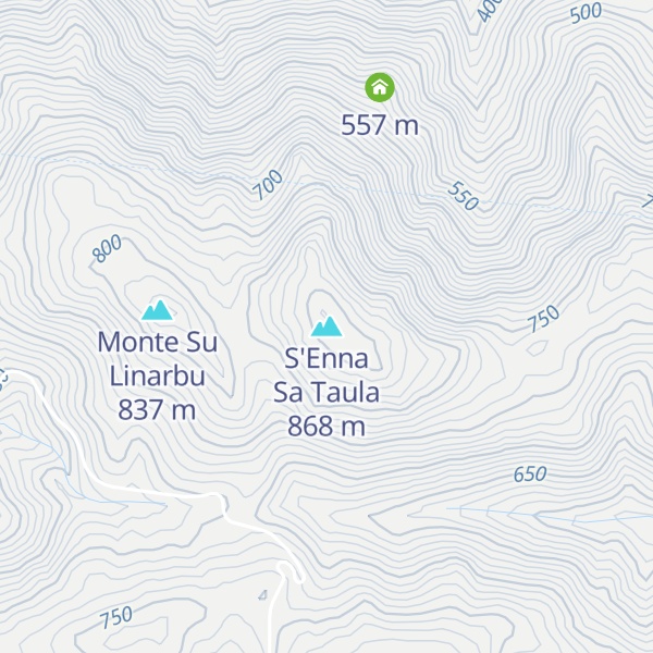 Map of S'Enna Sa Taula