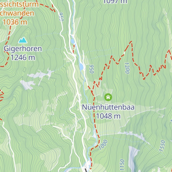 Map of Nüenhütten