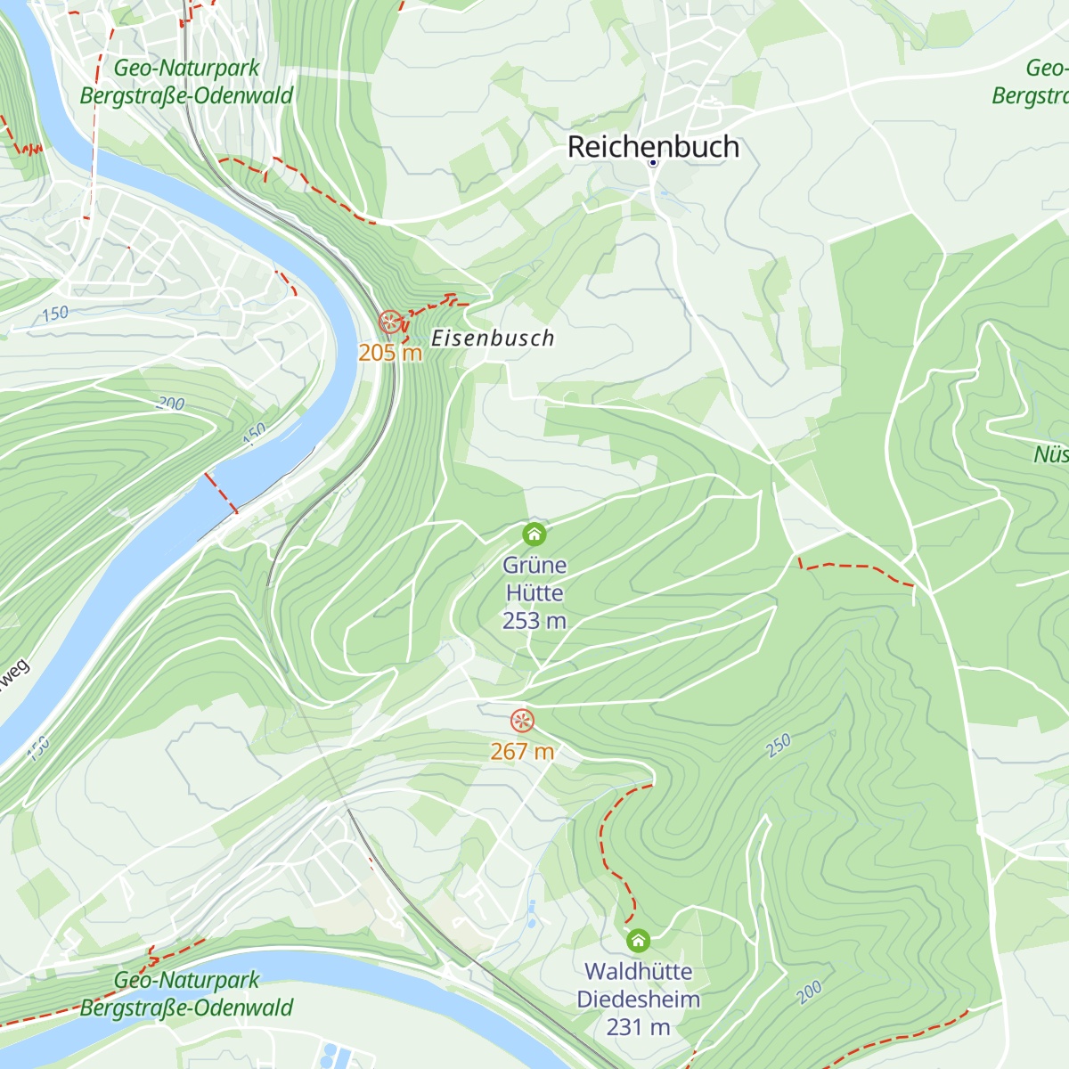 Grüne Hütte map