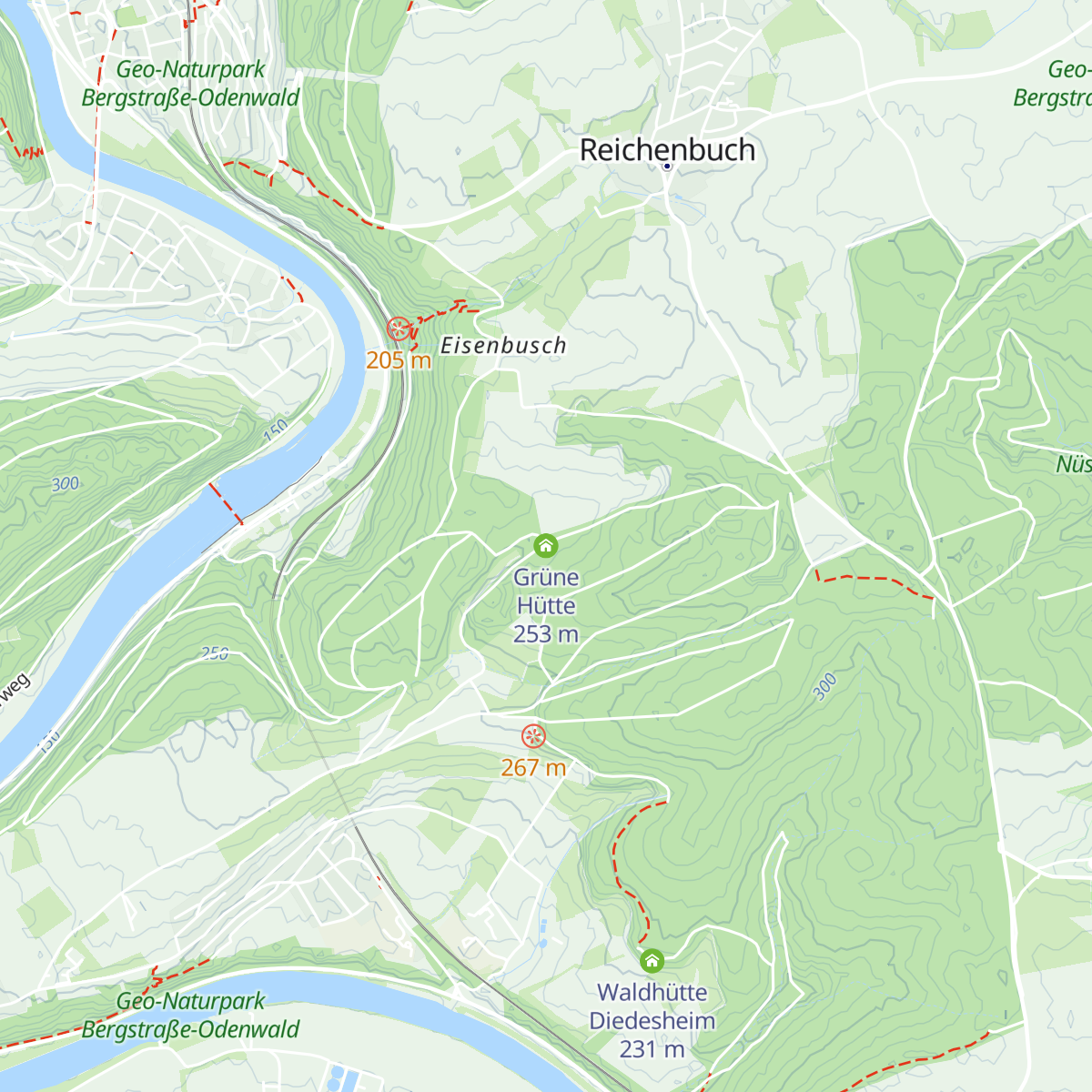 Grüne Hütte map