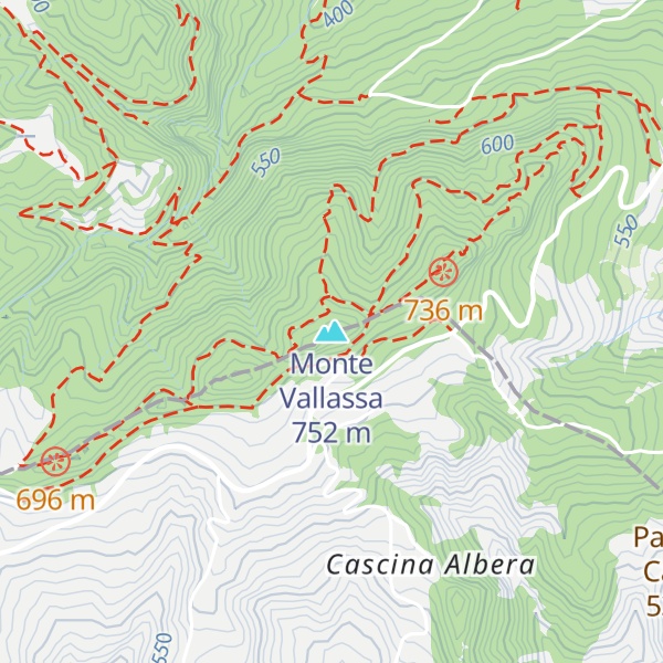Map of Monte Vallassa