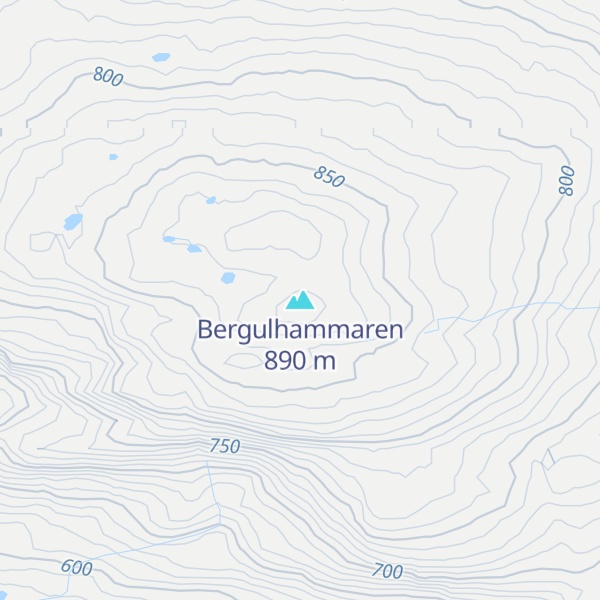 Map of Bergulhammaren