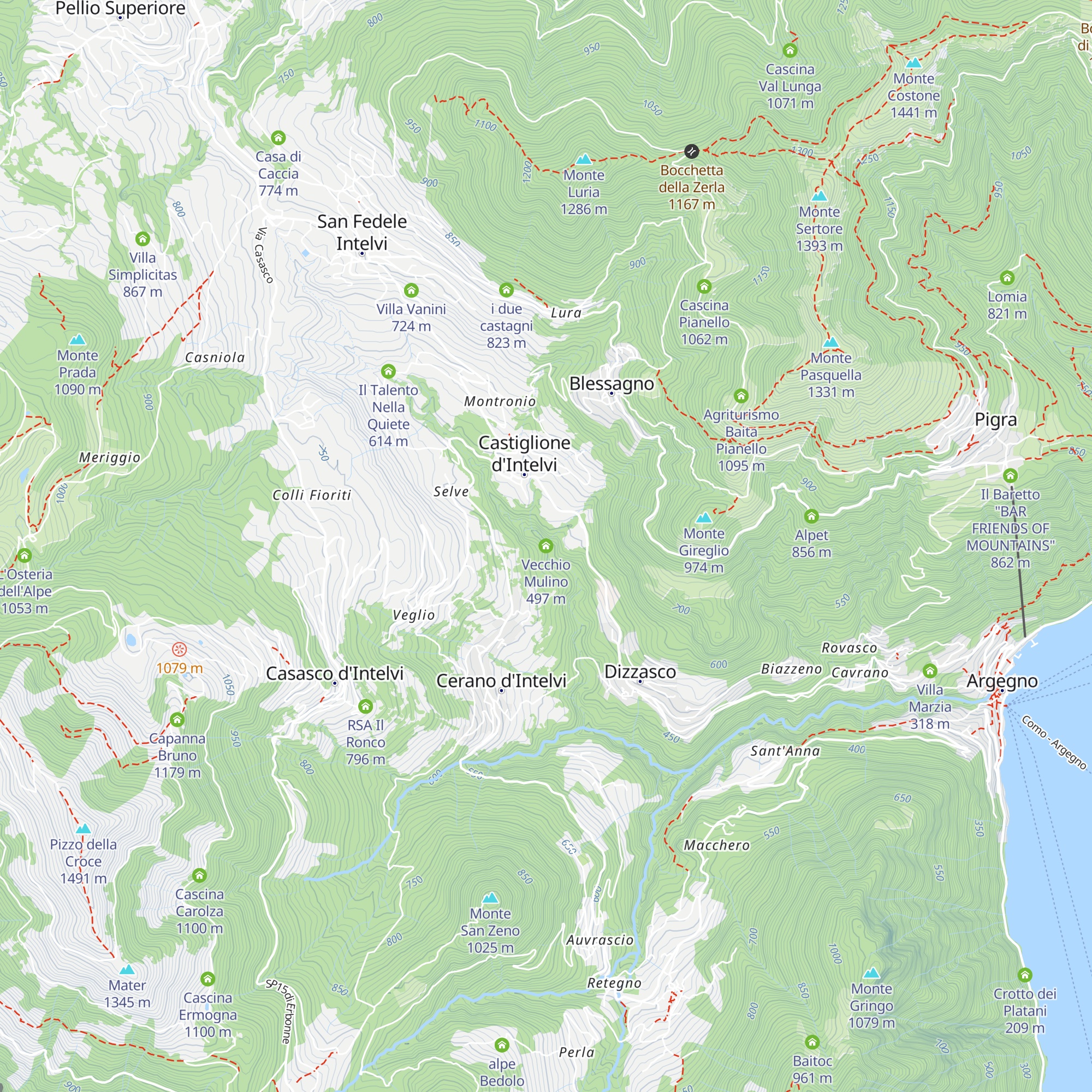 Vecchio Mulino map