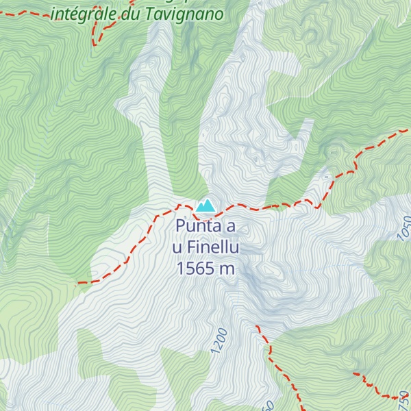 Map of Punta a u Finellu