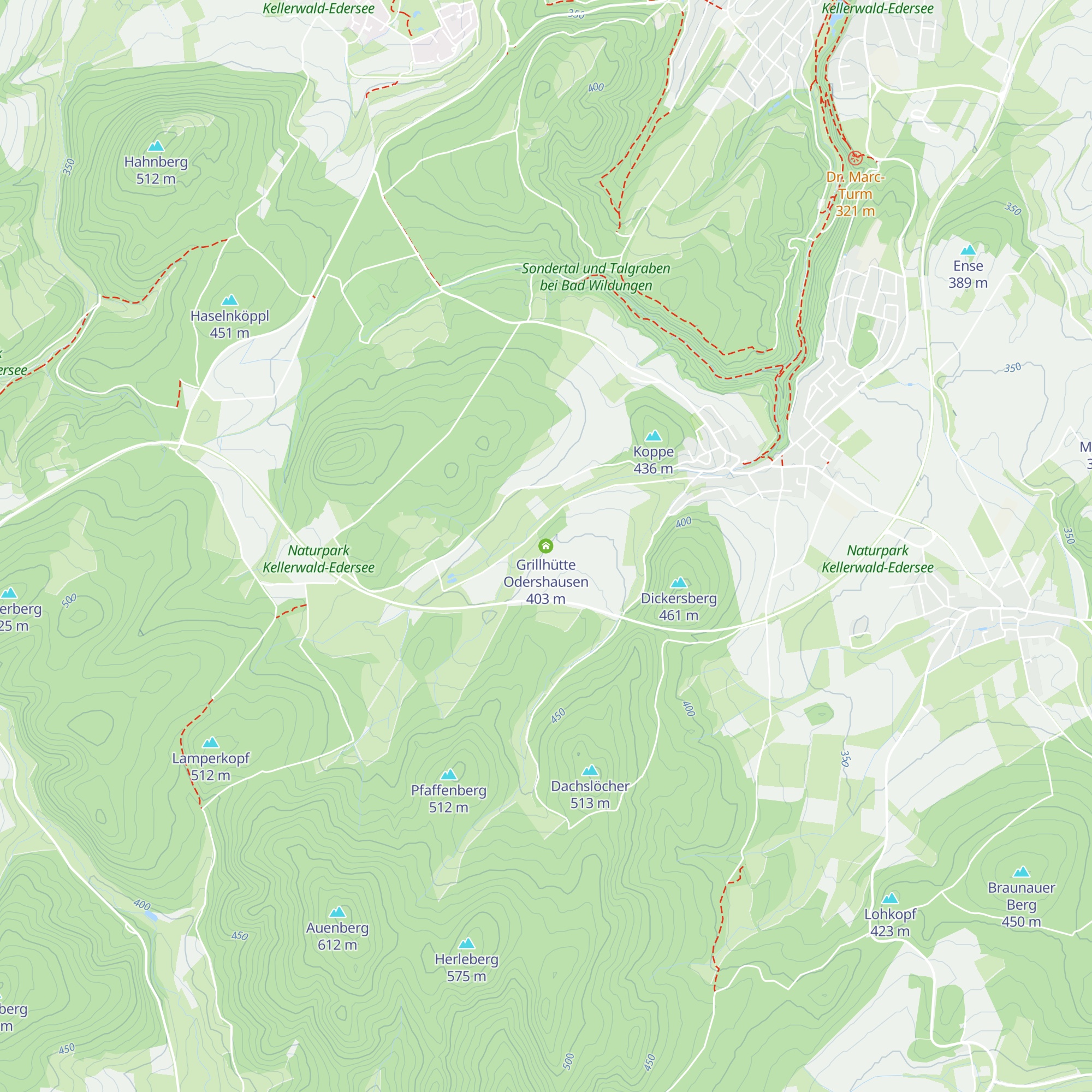 Grillhütte Odershausen map
