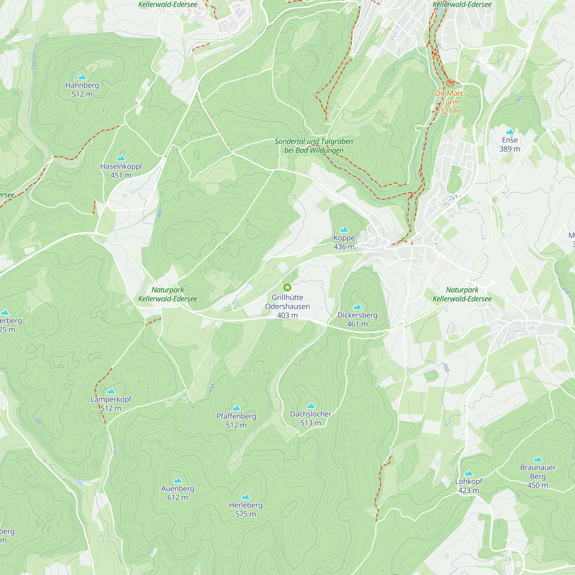 Grillhütte Odershausen map