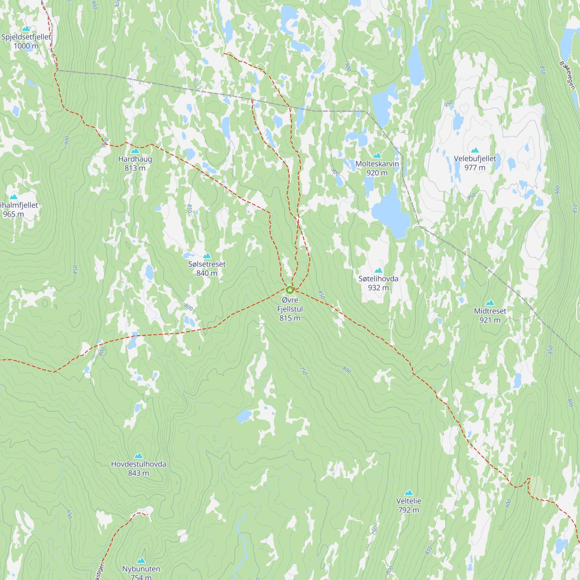 Øvre Fjellstul map