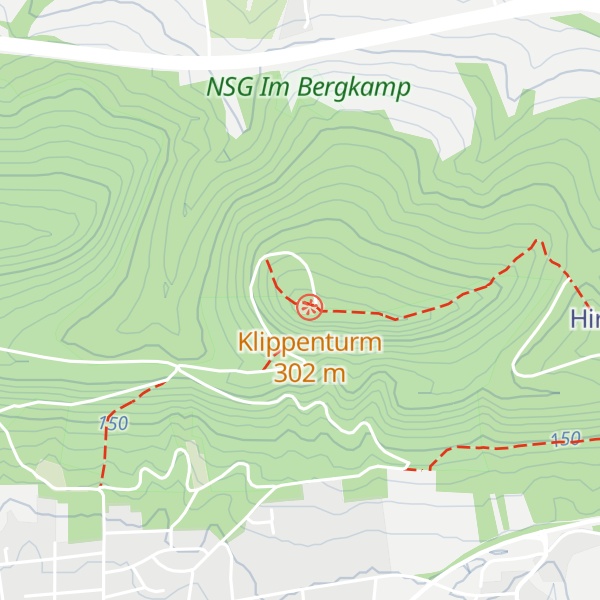 Map of Luhdener Klippe