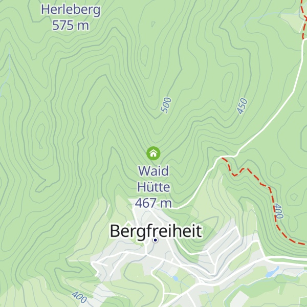 Map of Waid Hütte