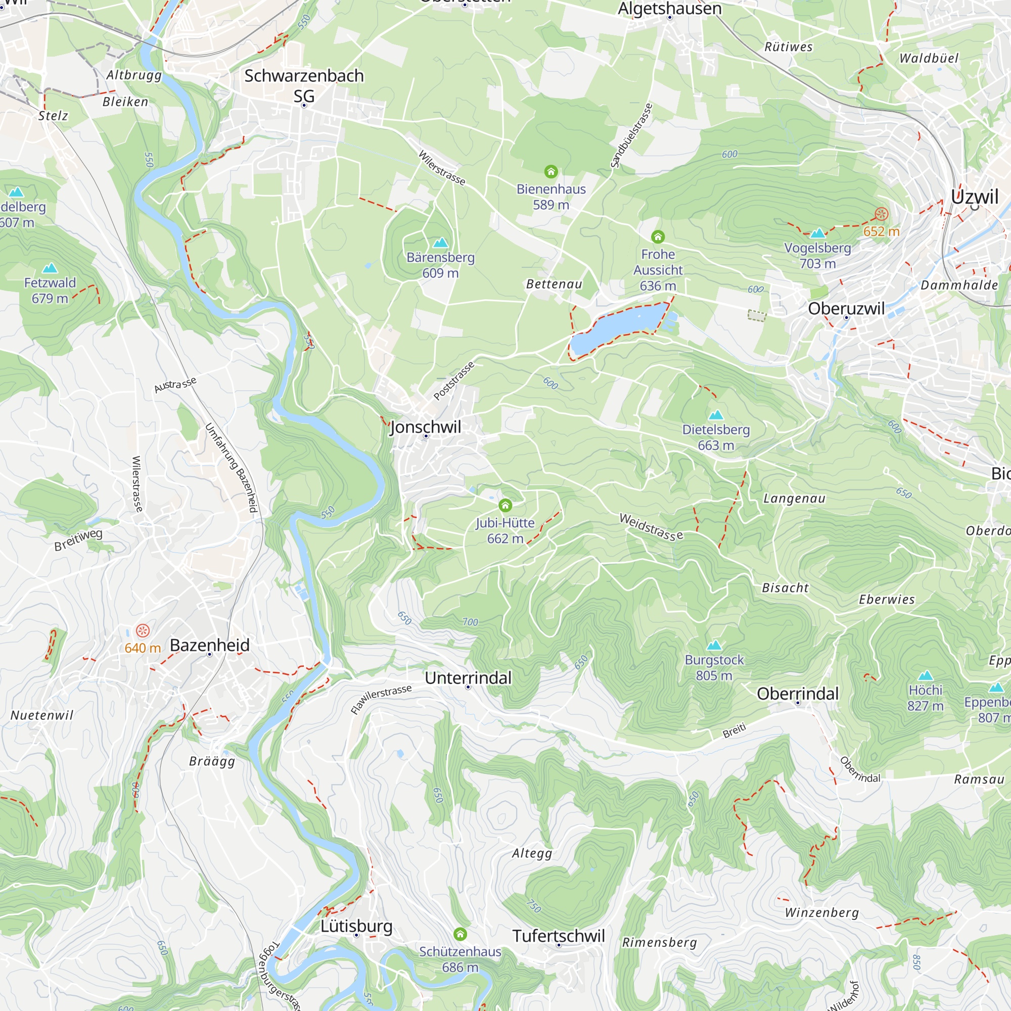 Jubi-Hütte map