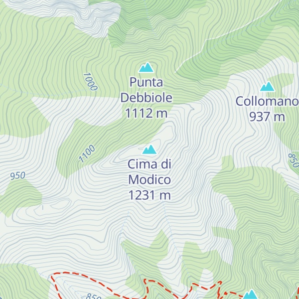 Map of Cima di Modico
