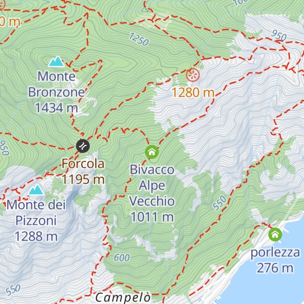 Map of Bivacco Alpe Vecchio