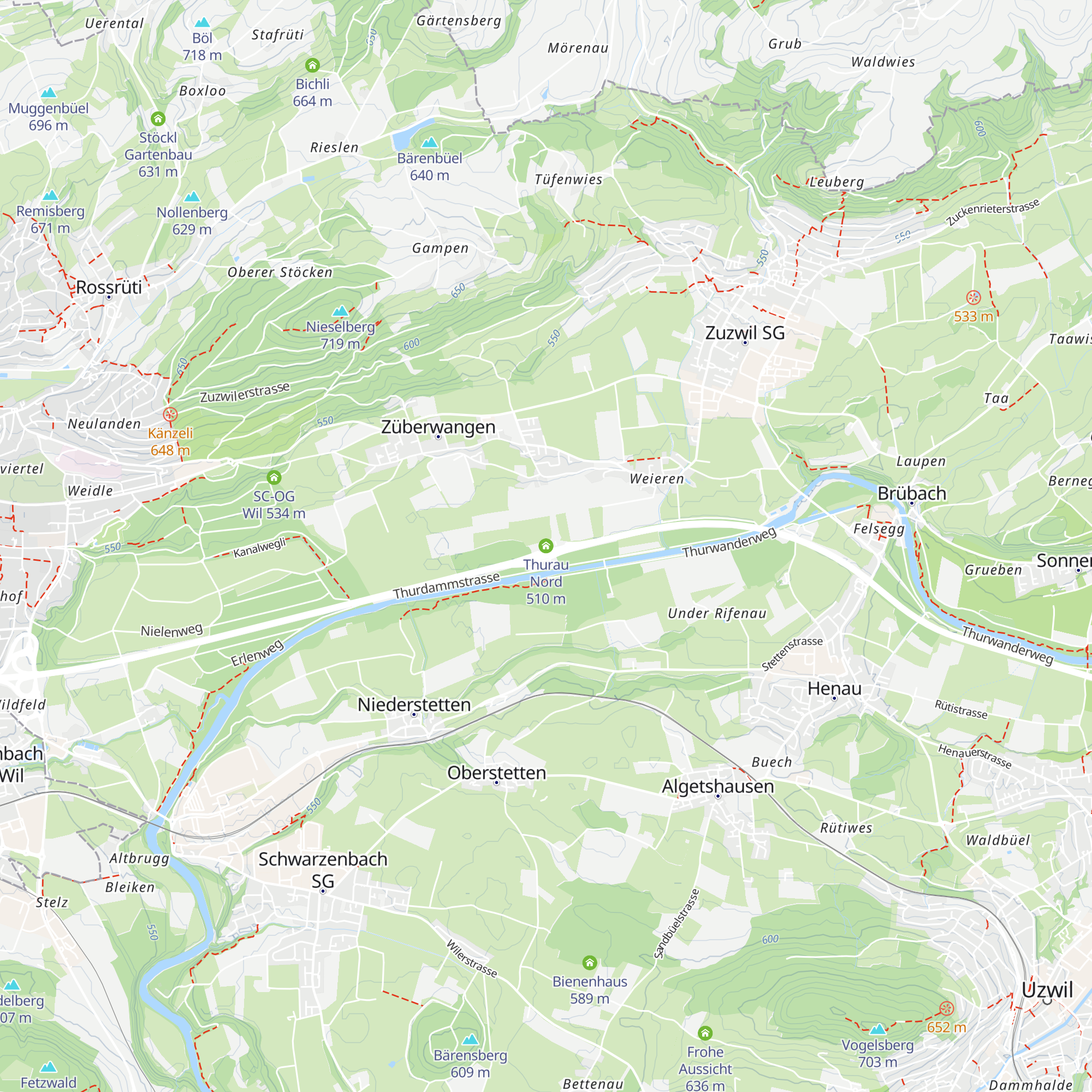 Thurau Nord map