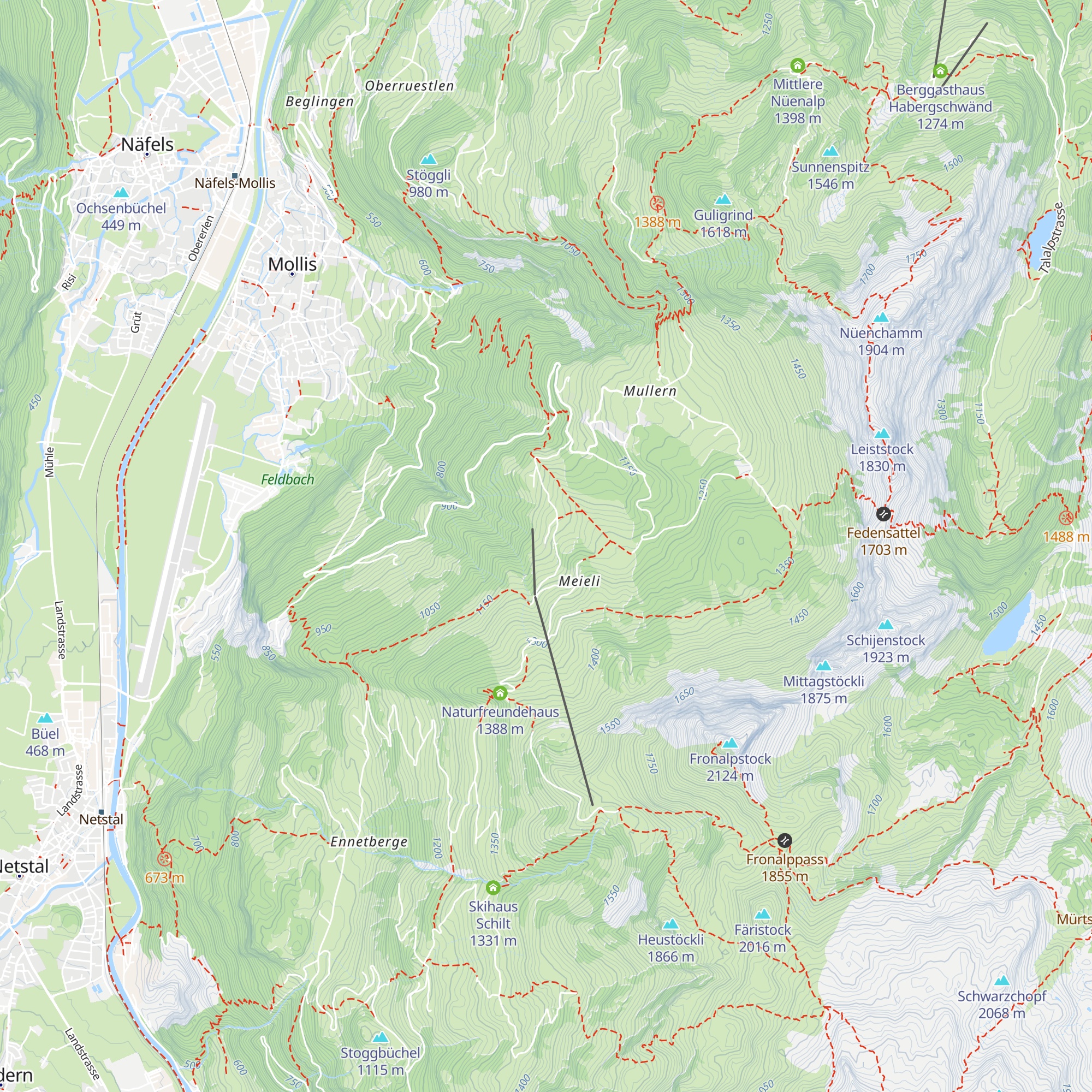 Ferienhaus Kännelalp map