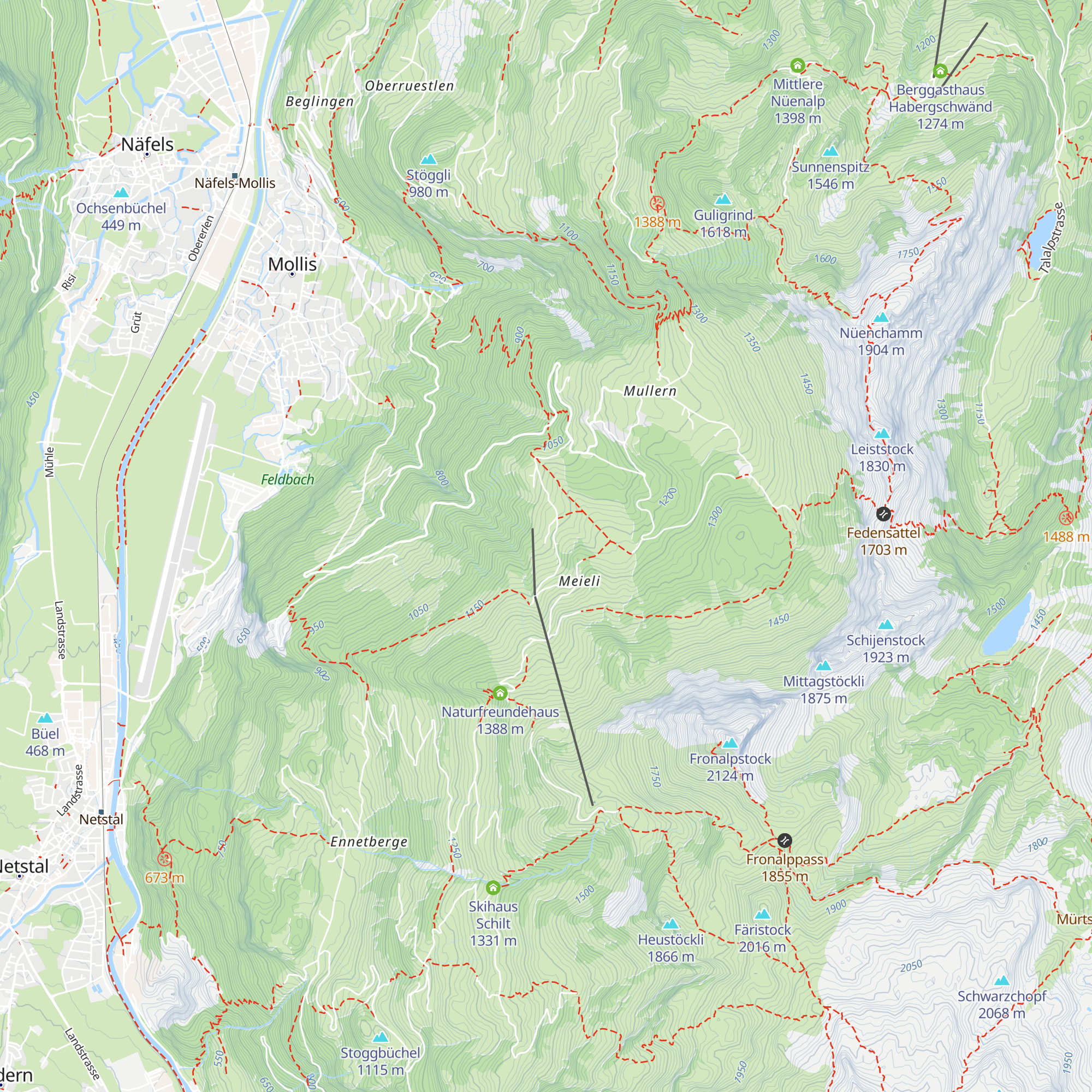 Ferienhaus Kännelalp map