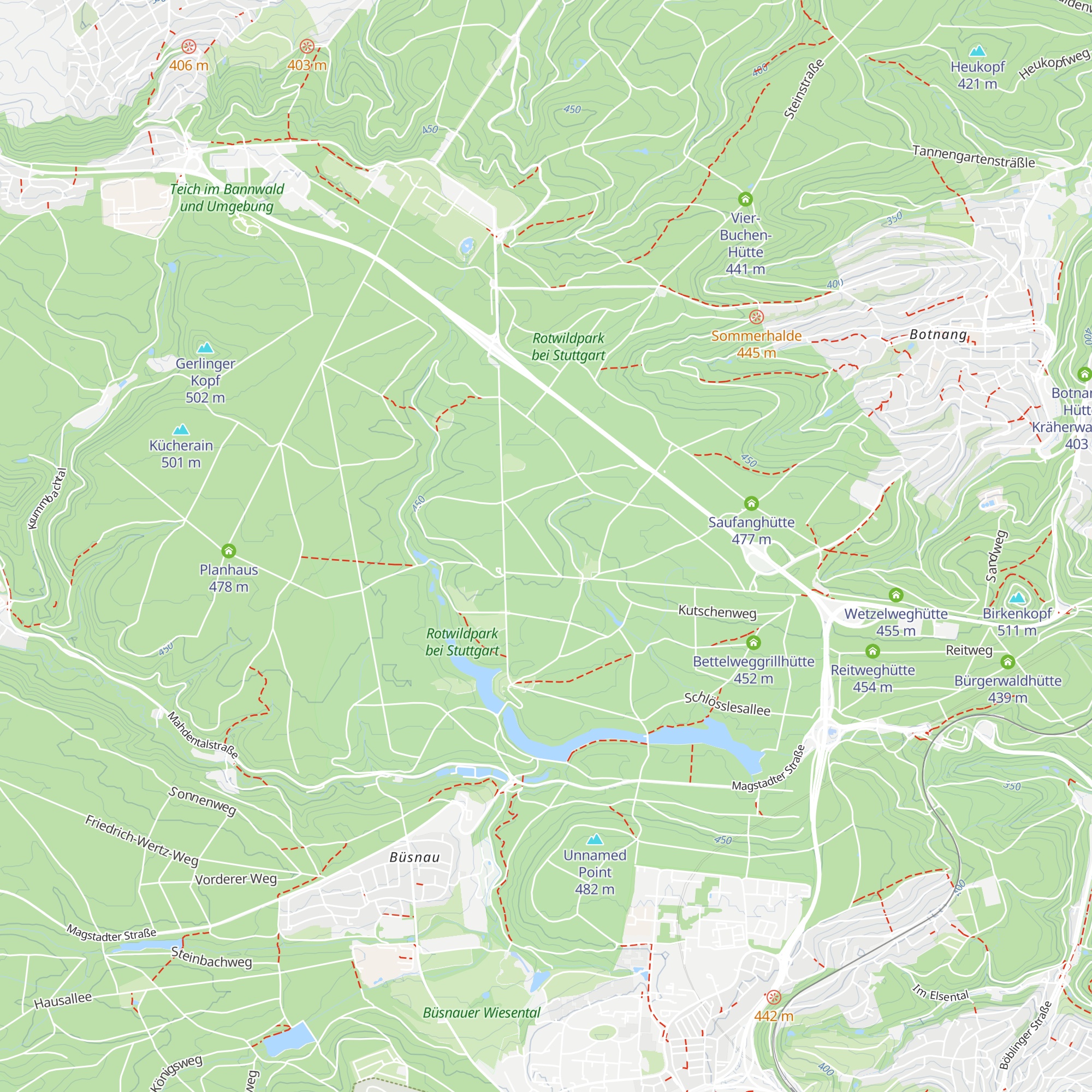 Pflanzschulhütte map