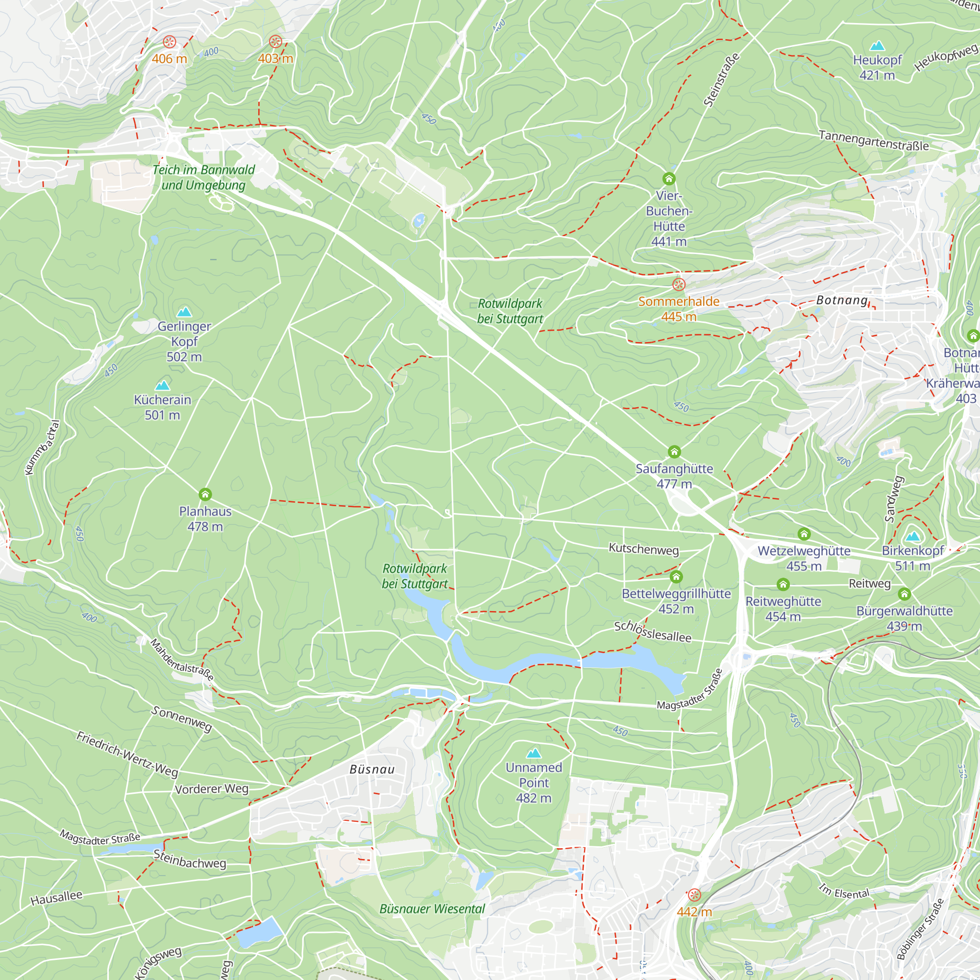 Pflanzschulhütte map