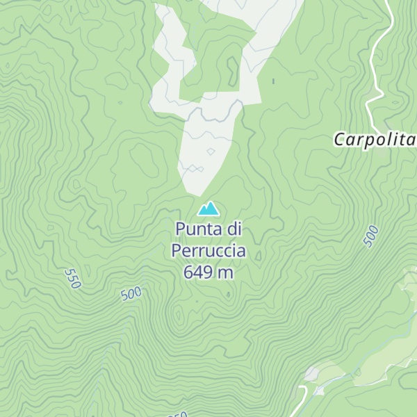 Map of Punta di Perruccia
