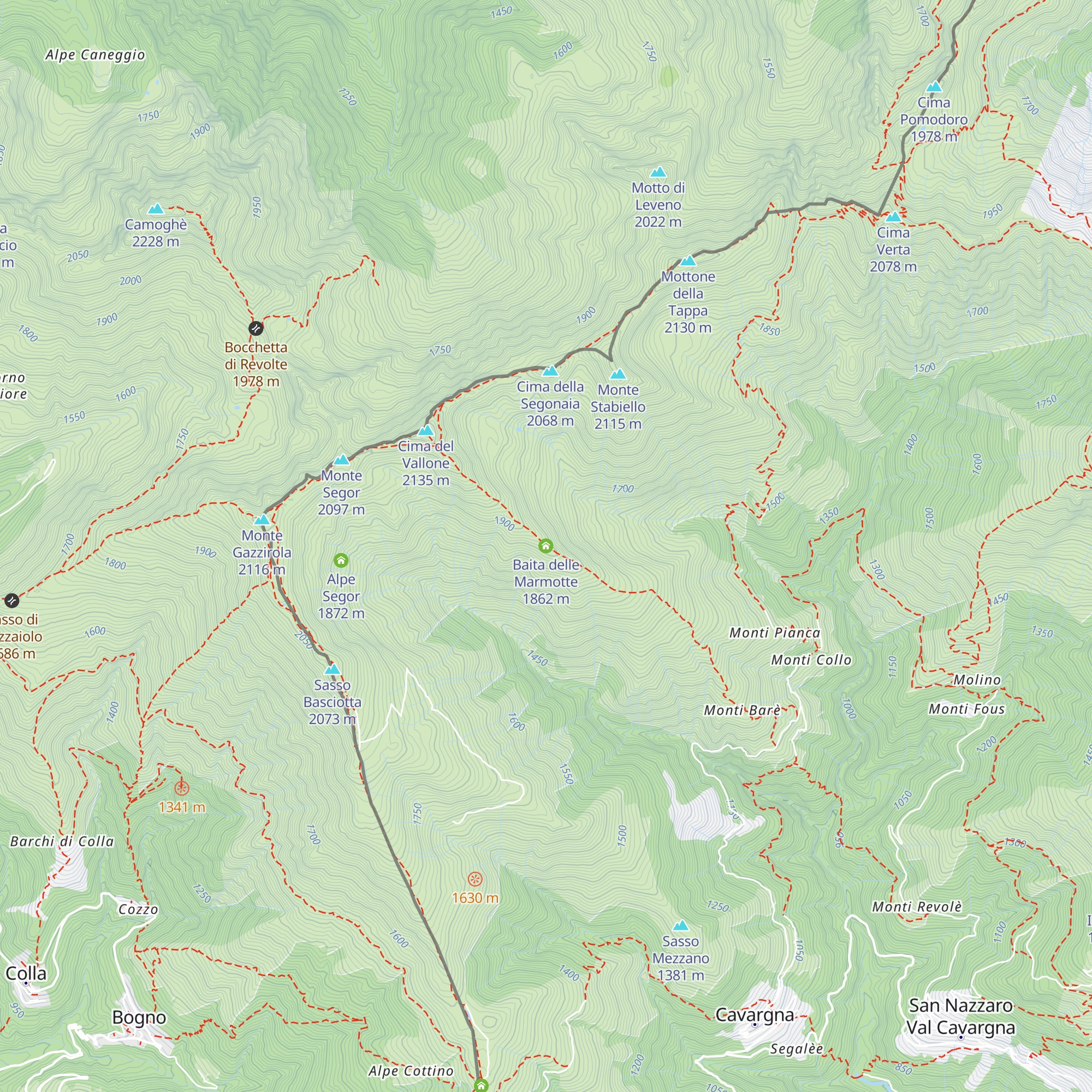 Baita delle Marmotte map
