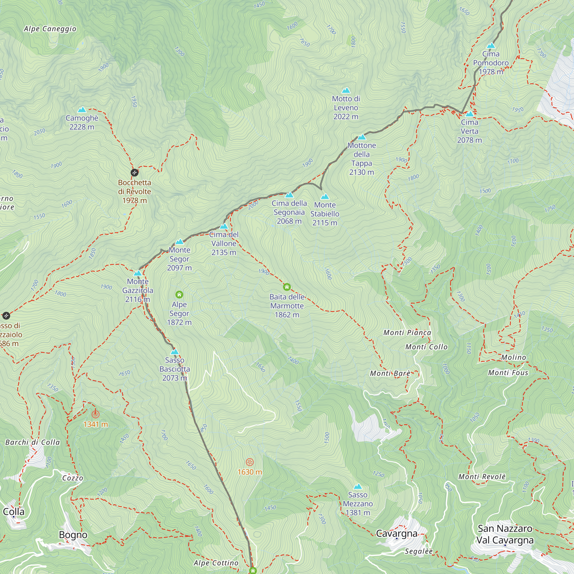 Baita delle Marmotte map