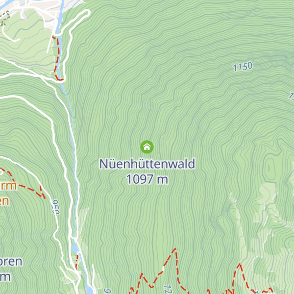 Map of Nüenhüttenwald