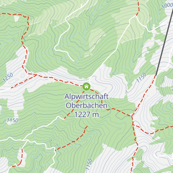 Map of Alpwirtschaft Oberbächen
