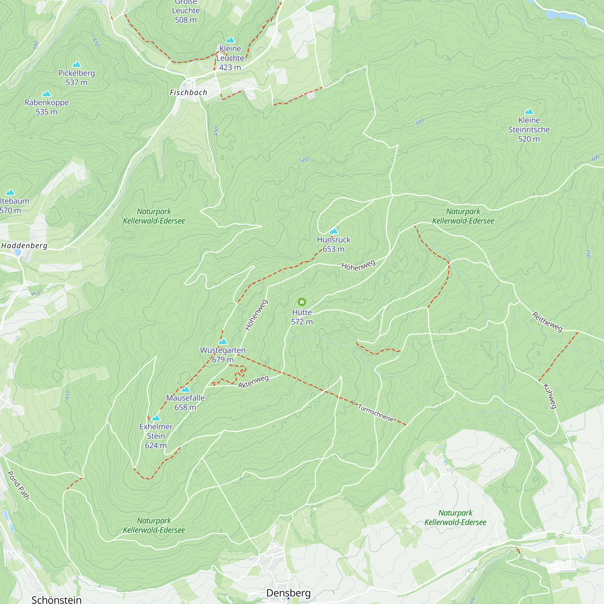 Hütte map