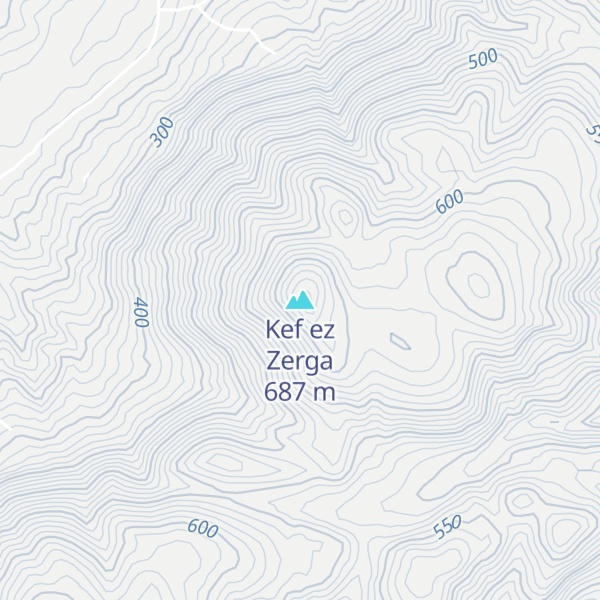 Map of Kef ez Zerga