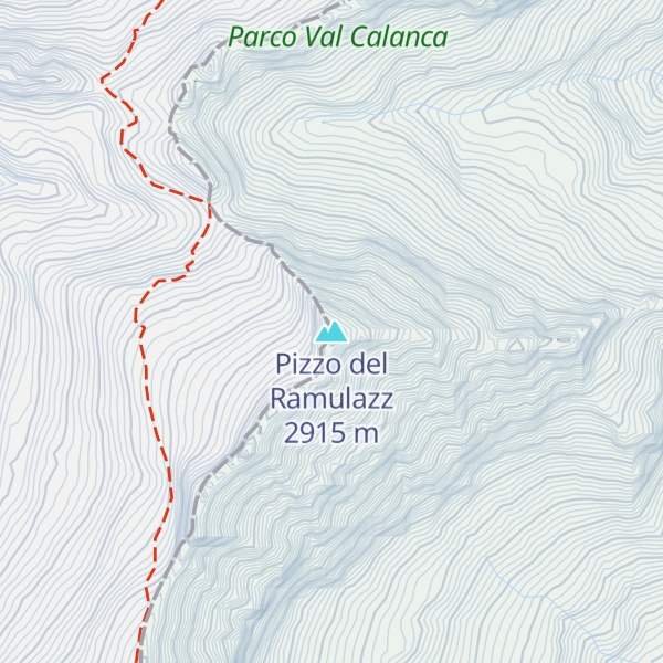 Map of Pizzo del Ramulazz