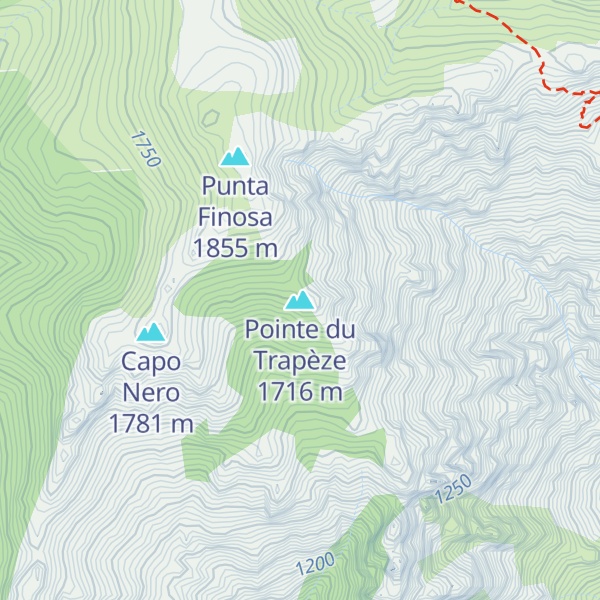 Map of Pointe du Trapèze