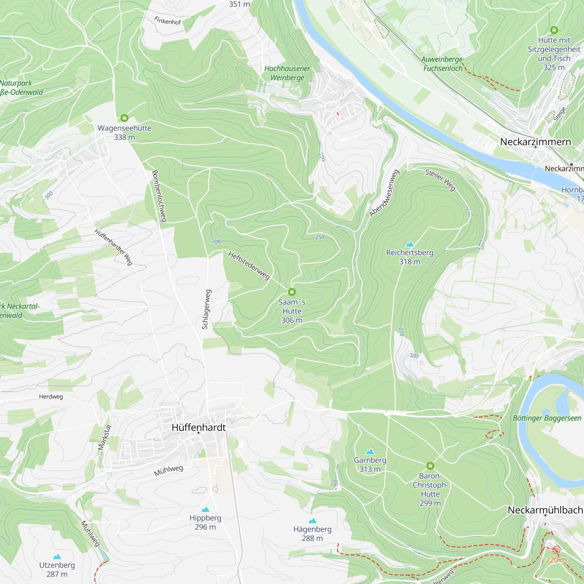 Saam´s Hütte map