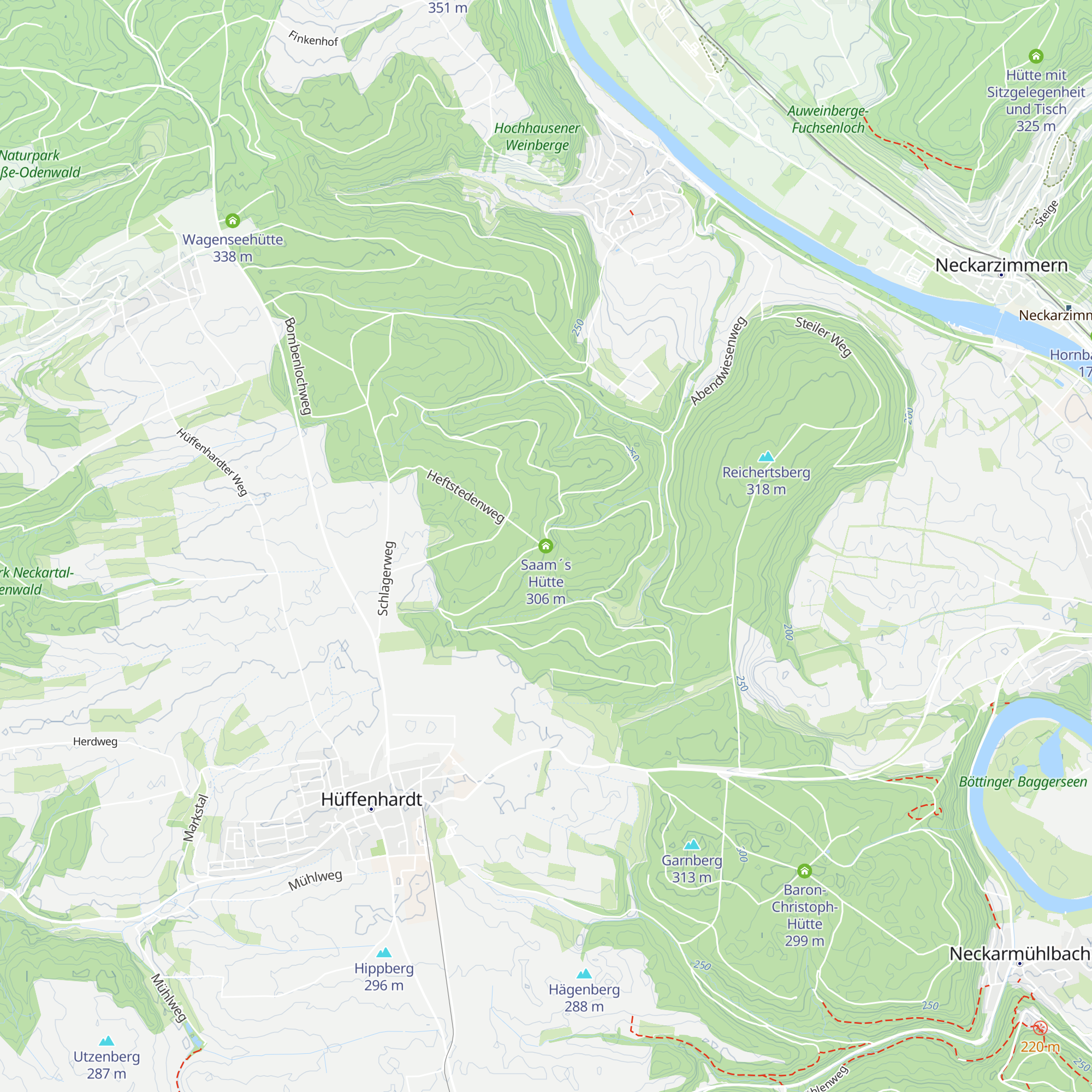 Saam´s Hütte map