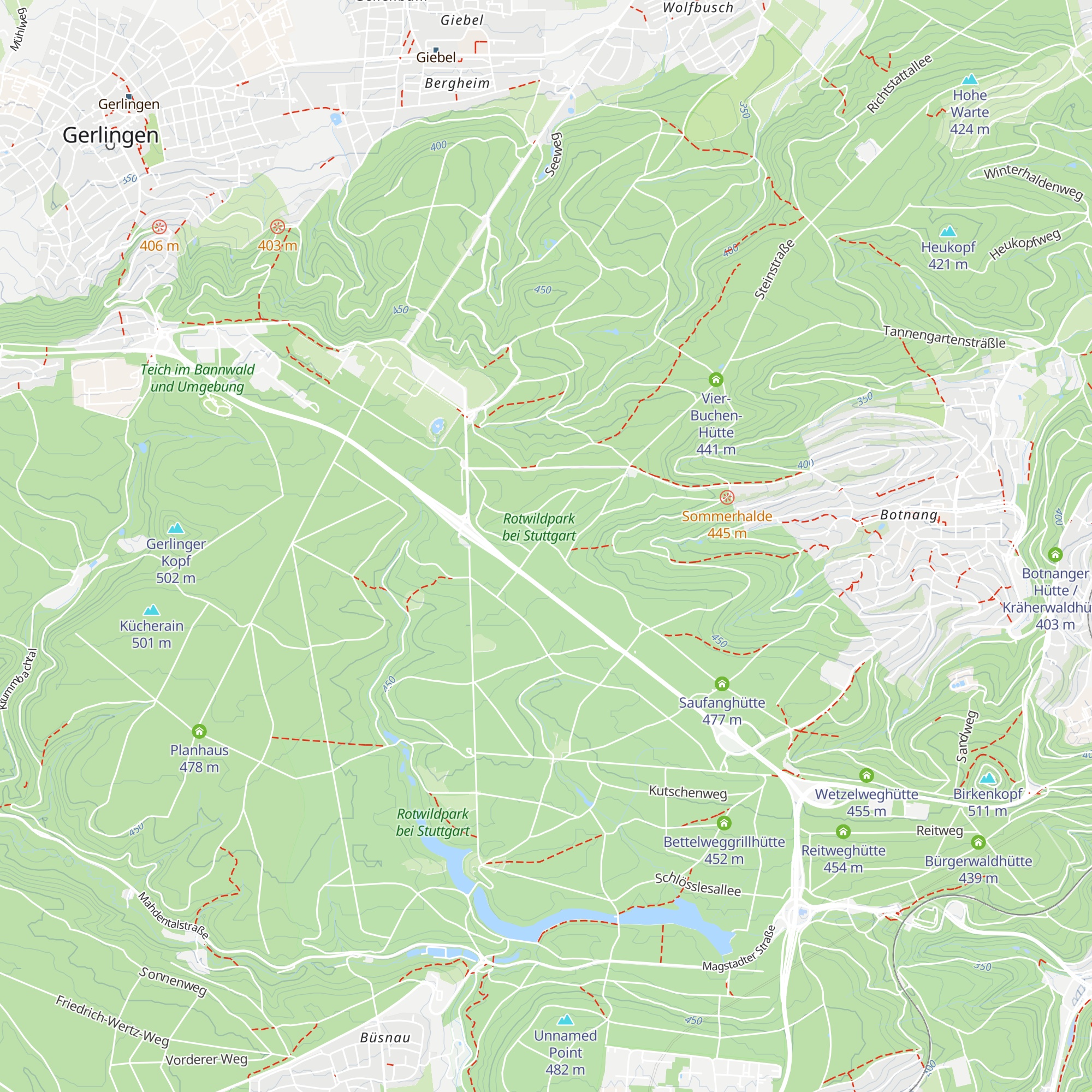 Sonnenuhrhütte map