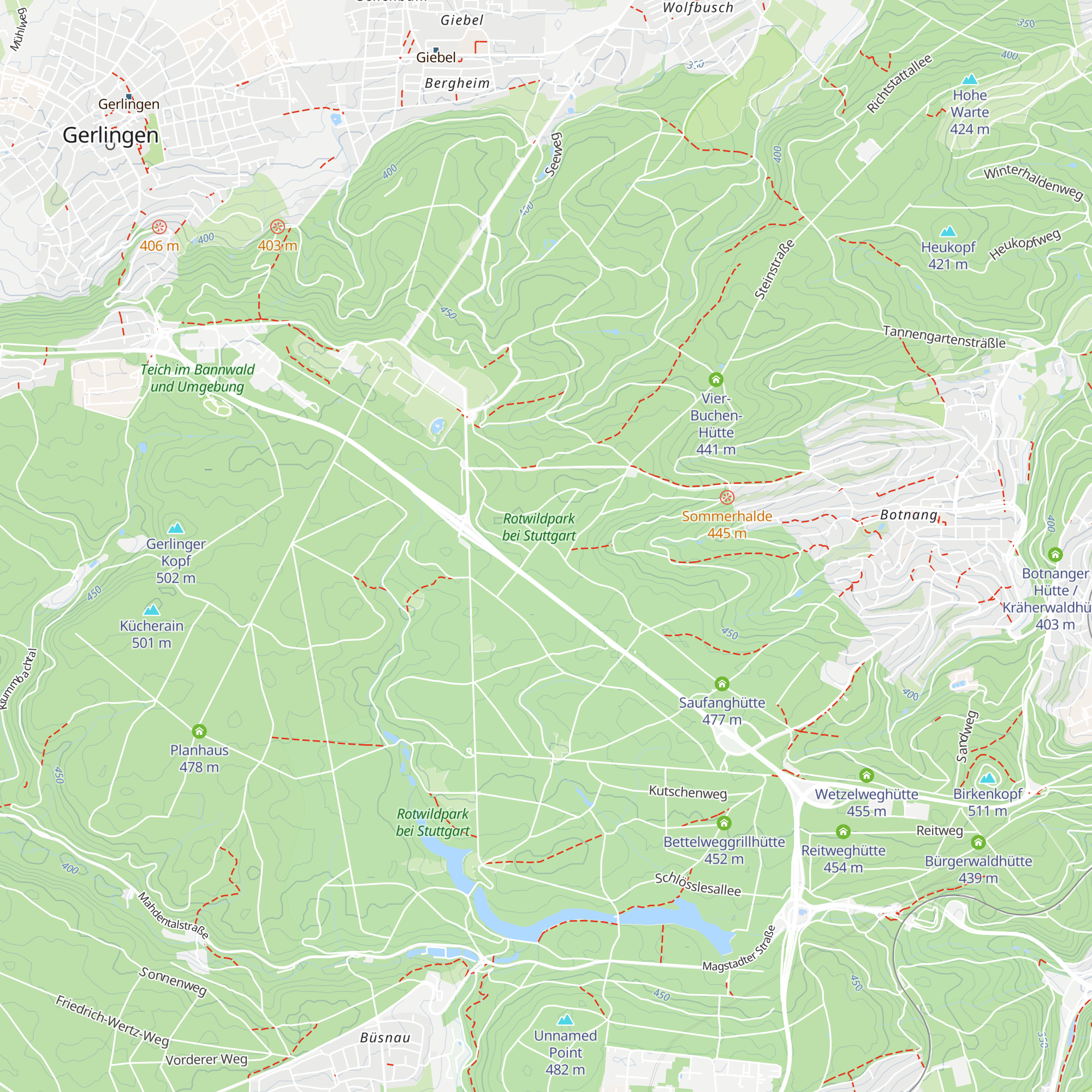 Sonnenuhrhütte map
