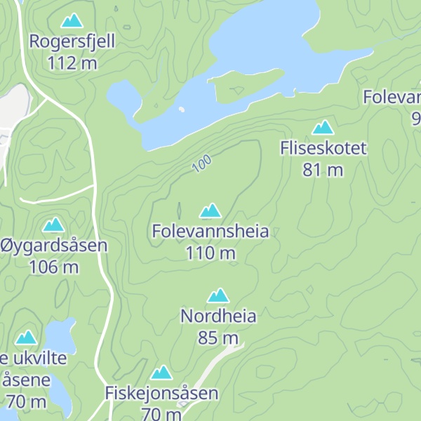 Map of Folevannsheia