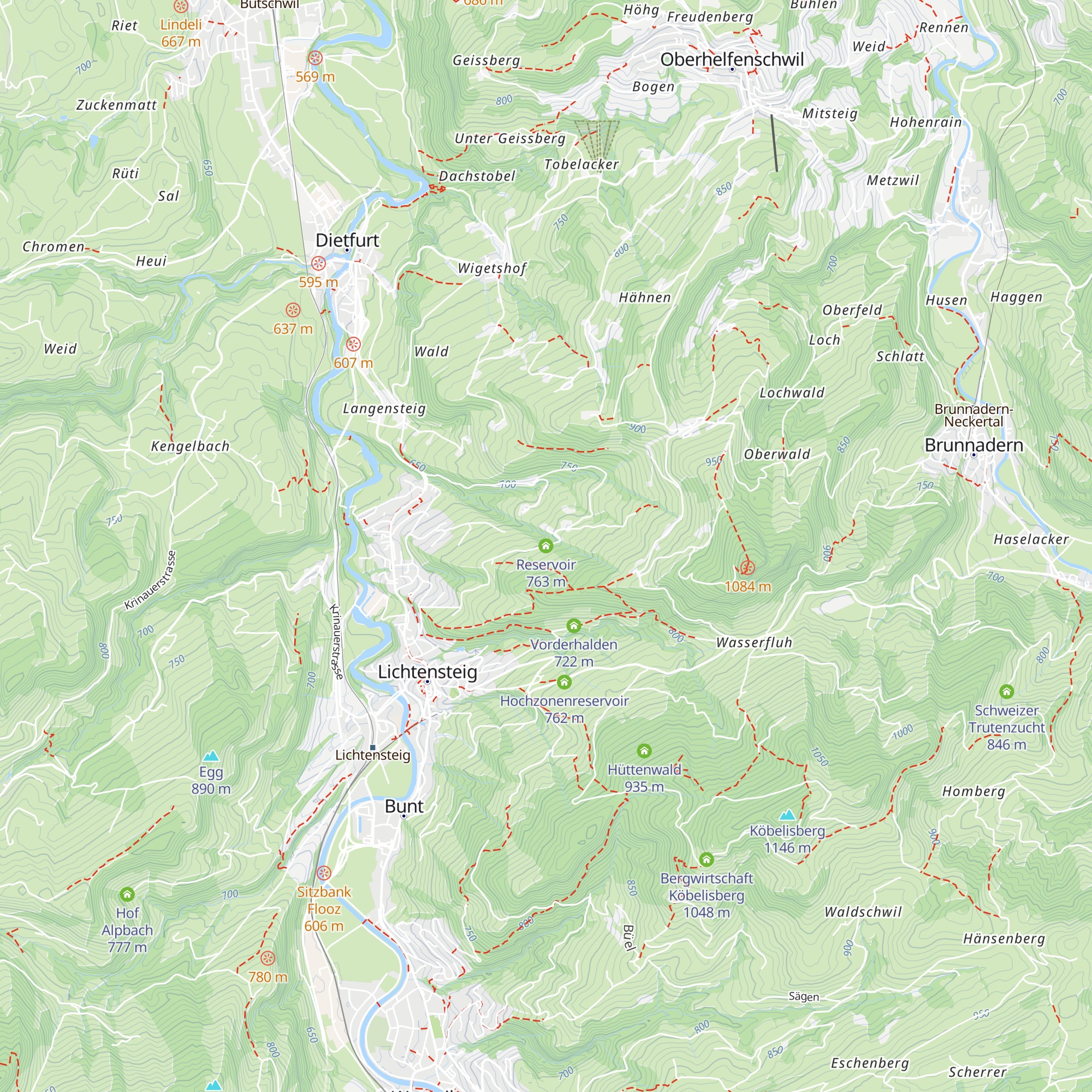 Reservoir map