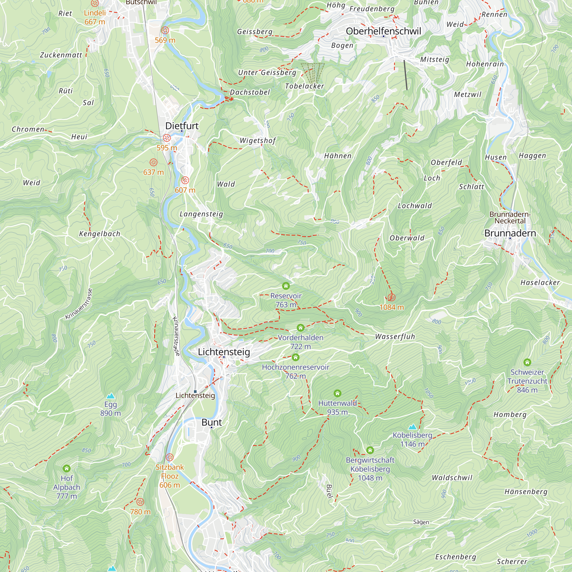Reservoir map