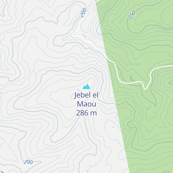Map of Jebel el Maou