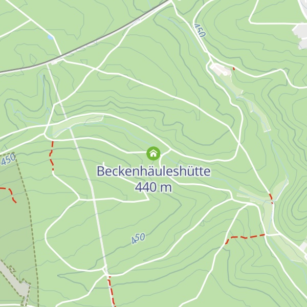 Map of Beckenhäuleshütte