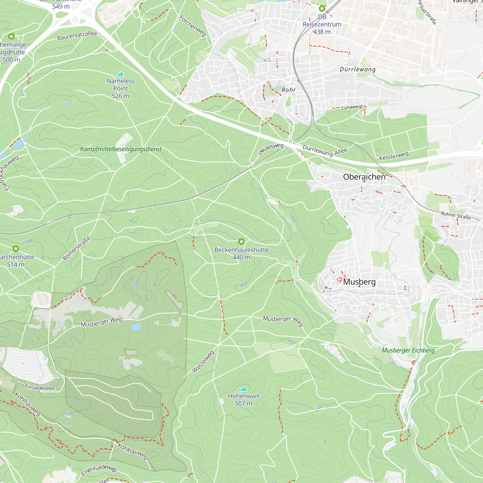 Beckenhäuleshütte map