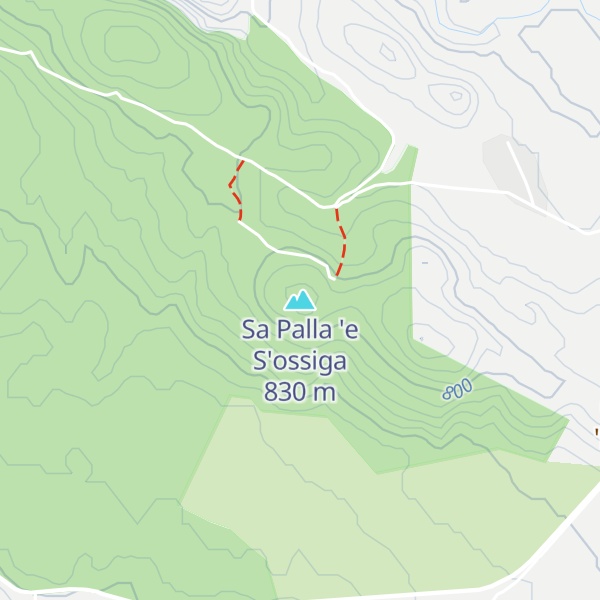 Map of Sa Palla 'e S'ossiga